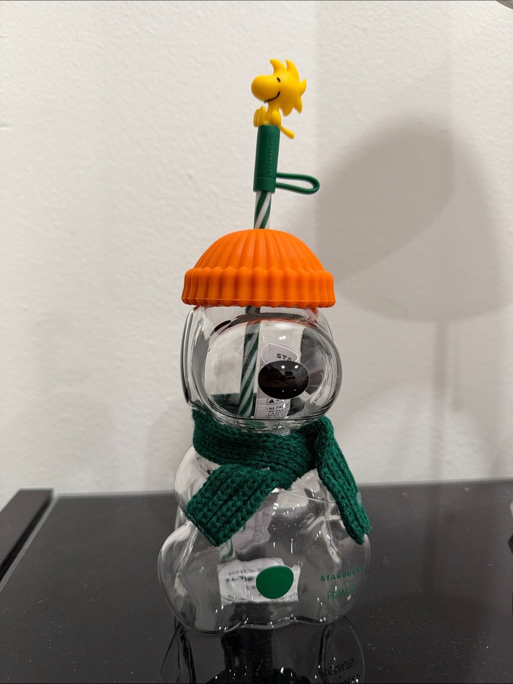 Starbucks x Peanuts Snoopy Glass Cold Cup 20oz Woodstock Straw
Limited Edition